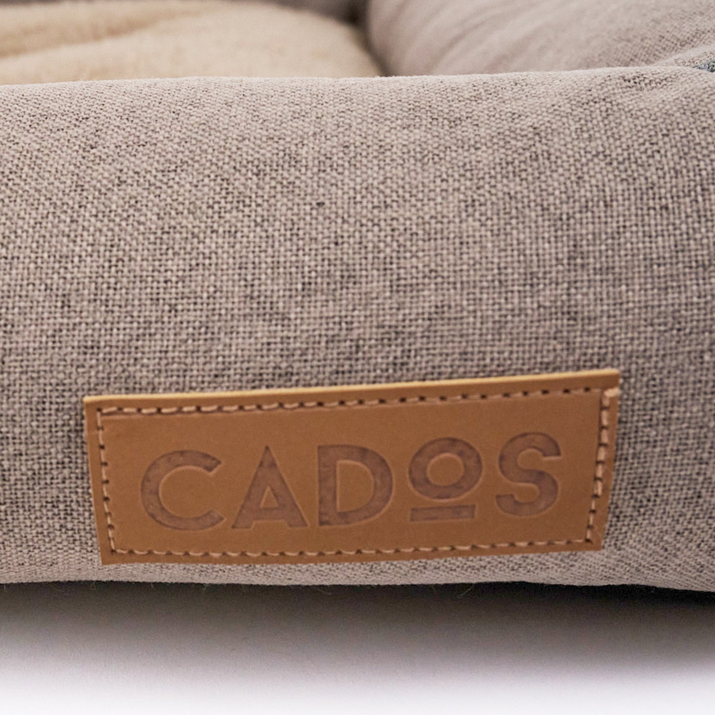 CADoS Fleecy Bolster Mat Bed Small Brown Bed For Cats-Brand Label