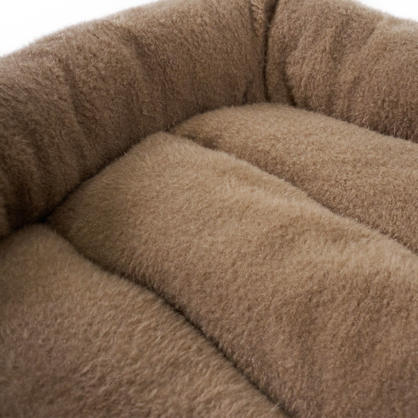 CADoS Fleecy Bolster Padded Bed Small Mocha For Cats
