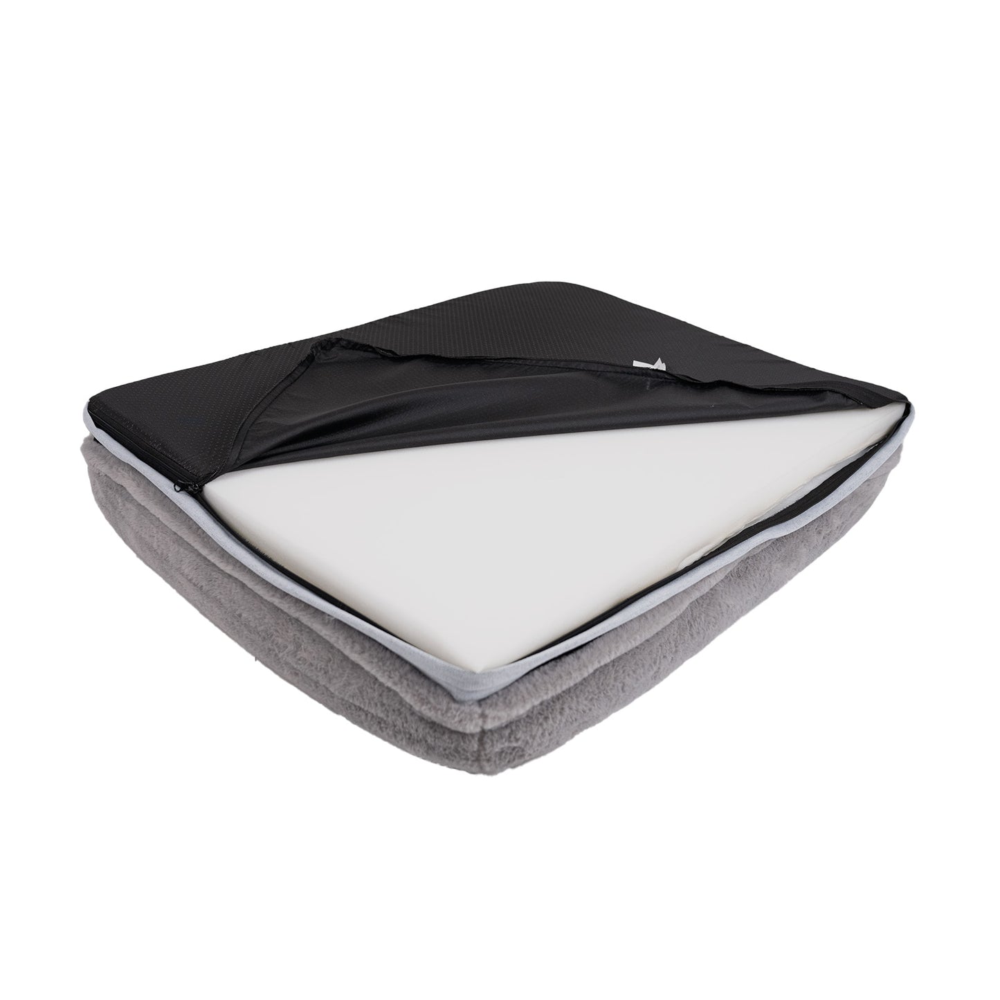 CADoS Orthopaedic Support Snuggly Mattress Dog Bed - Grey - Bottom Removable Cover