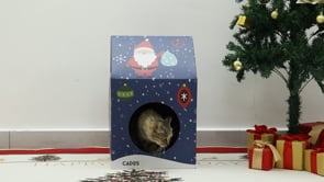 CADoS Christmas Cottage Premium Cardboard Scratcher For Cats